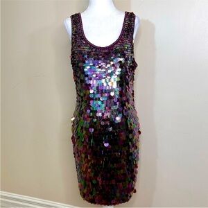 NWT Sequin Sleeveless Dress - Multicolor